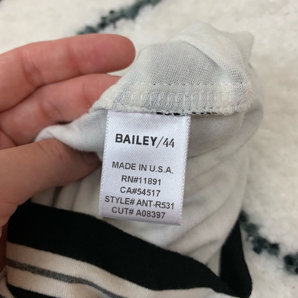 Bailey 44 Black White Stripe Bandage Dress - Picture 8 of 9